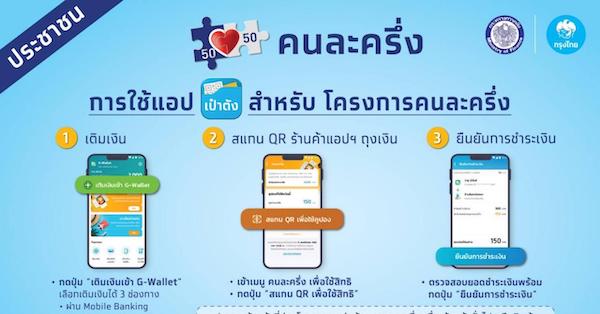 ลงทะเบียน คนละครึ่ง เฟส 2
